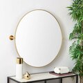 Safavieh 3.8 x 36 x 36 in. Eldia Brass Mirror MRR2000A